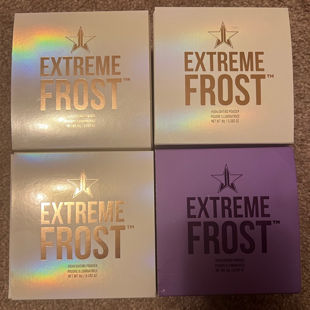 Jeffree Star Extreme Frost bundle chocking on ice, sour ice and 2 gag me. Nib